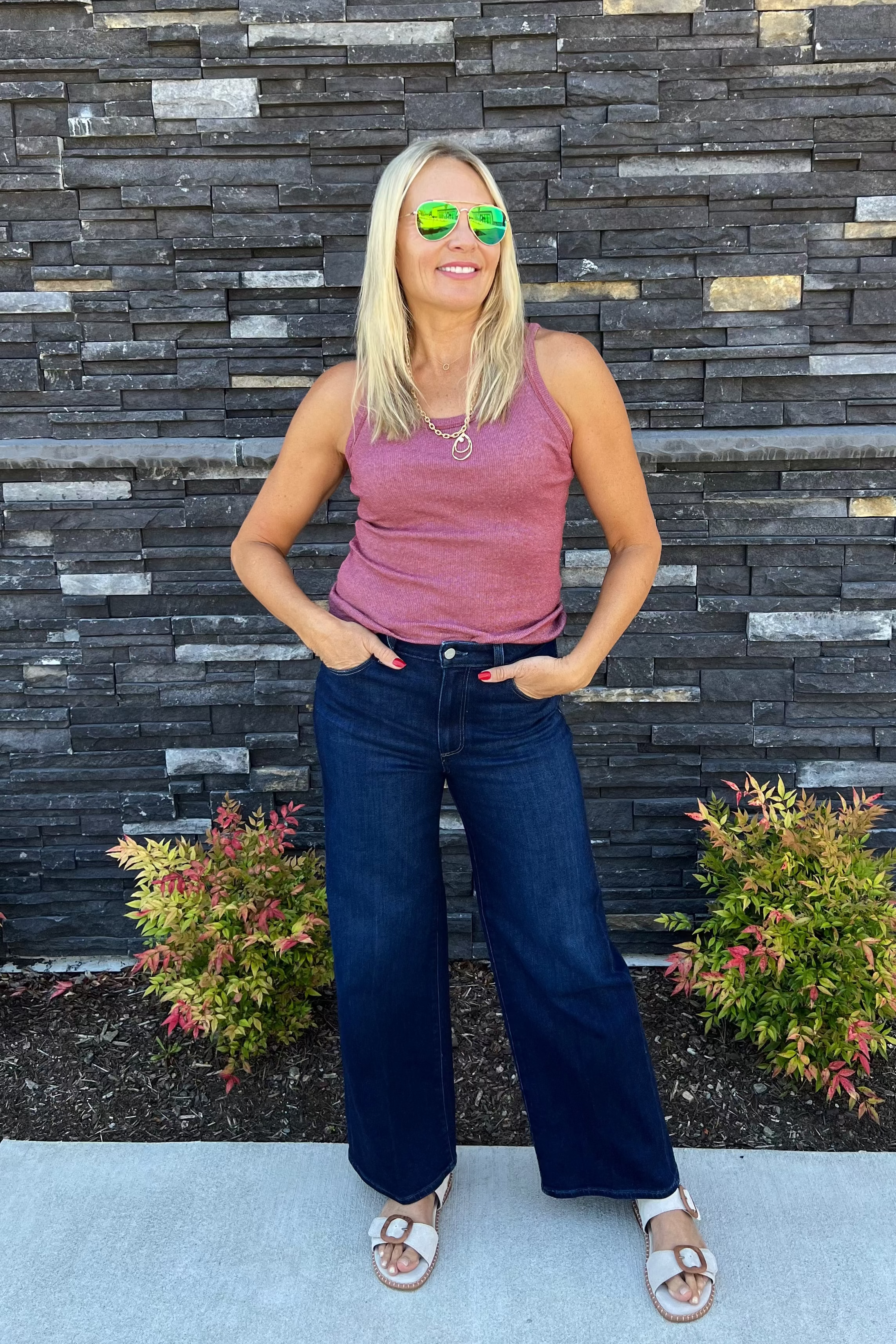 Bringing something special to your everyday tank. Crafted in our timeless, signature Shine fabric, this tank features a body sculpting fit with a scoop neckline. Dress this favorite up or down with denim, a satin skirt or your favorite lounge pants.