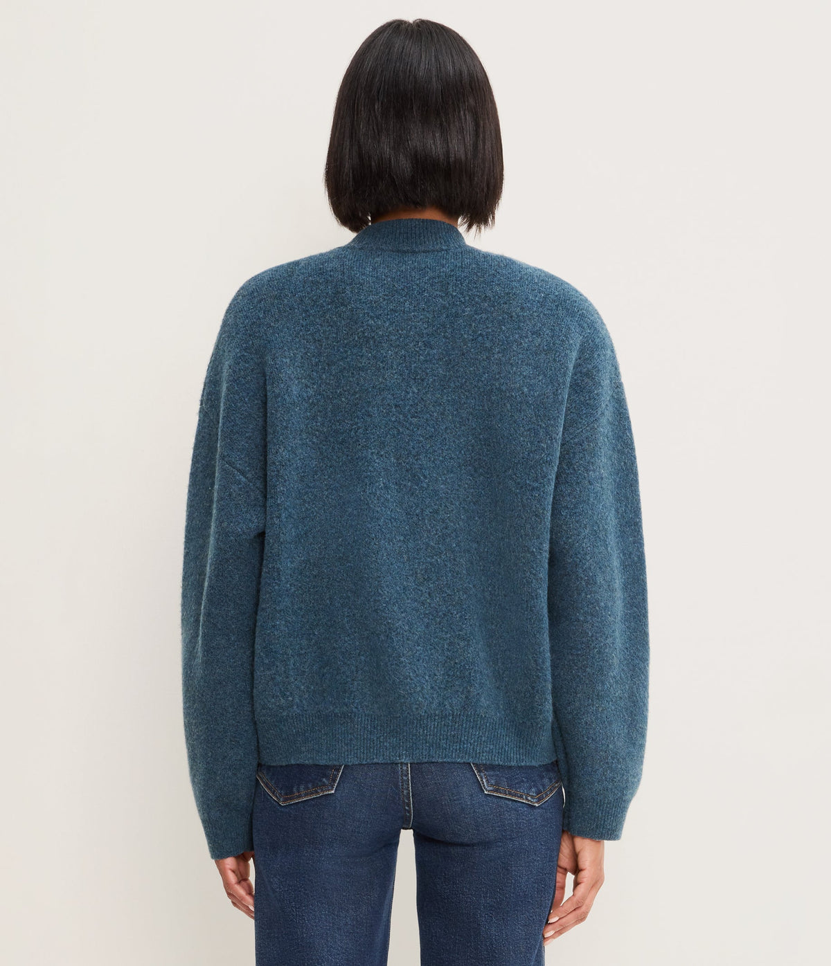 Michael Stars Landon Bomber Jacket in Lagoon - back