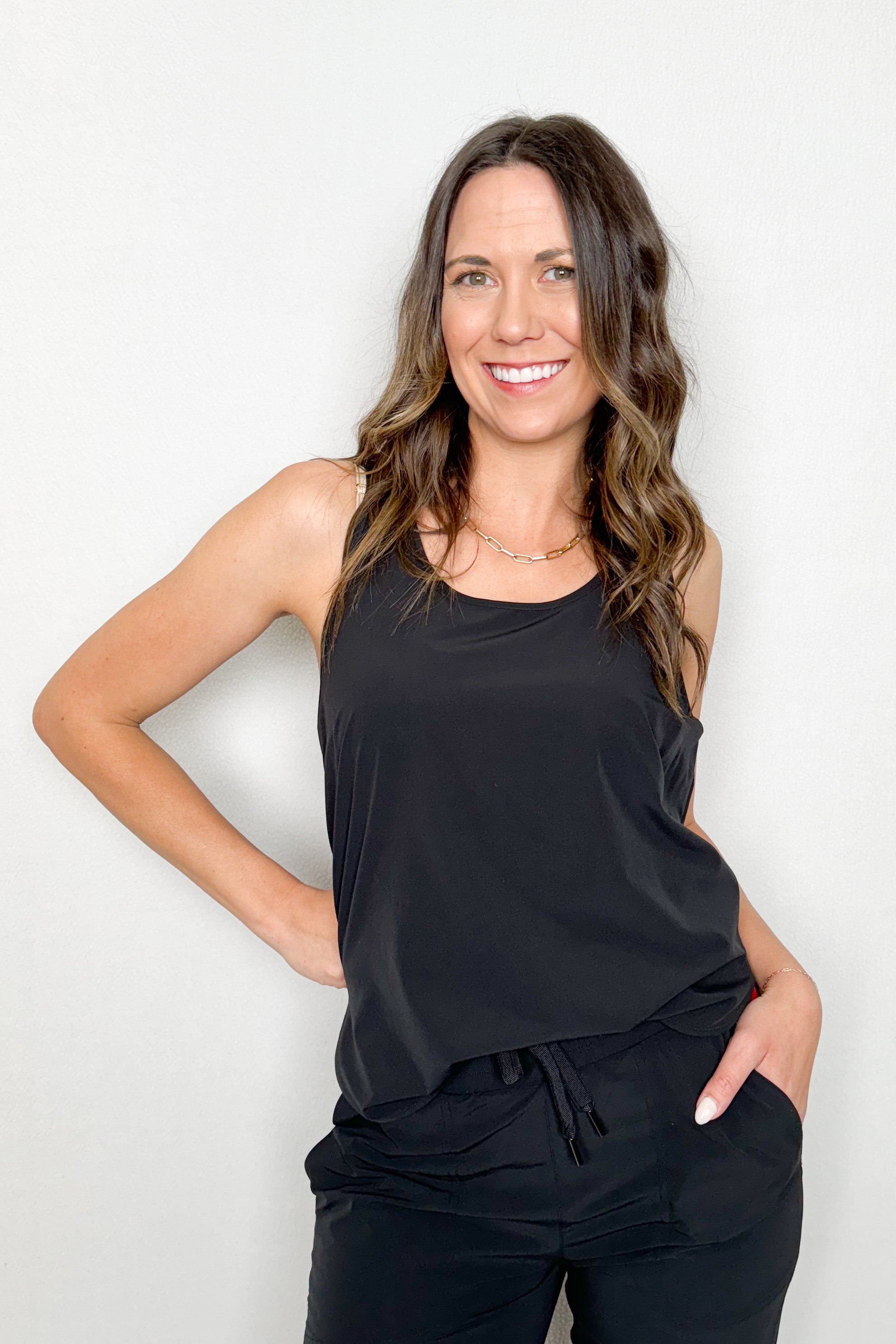 Casual Fridays Curved Hem Tank
