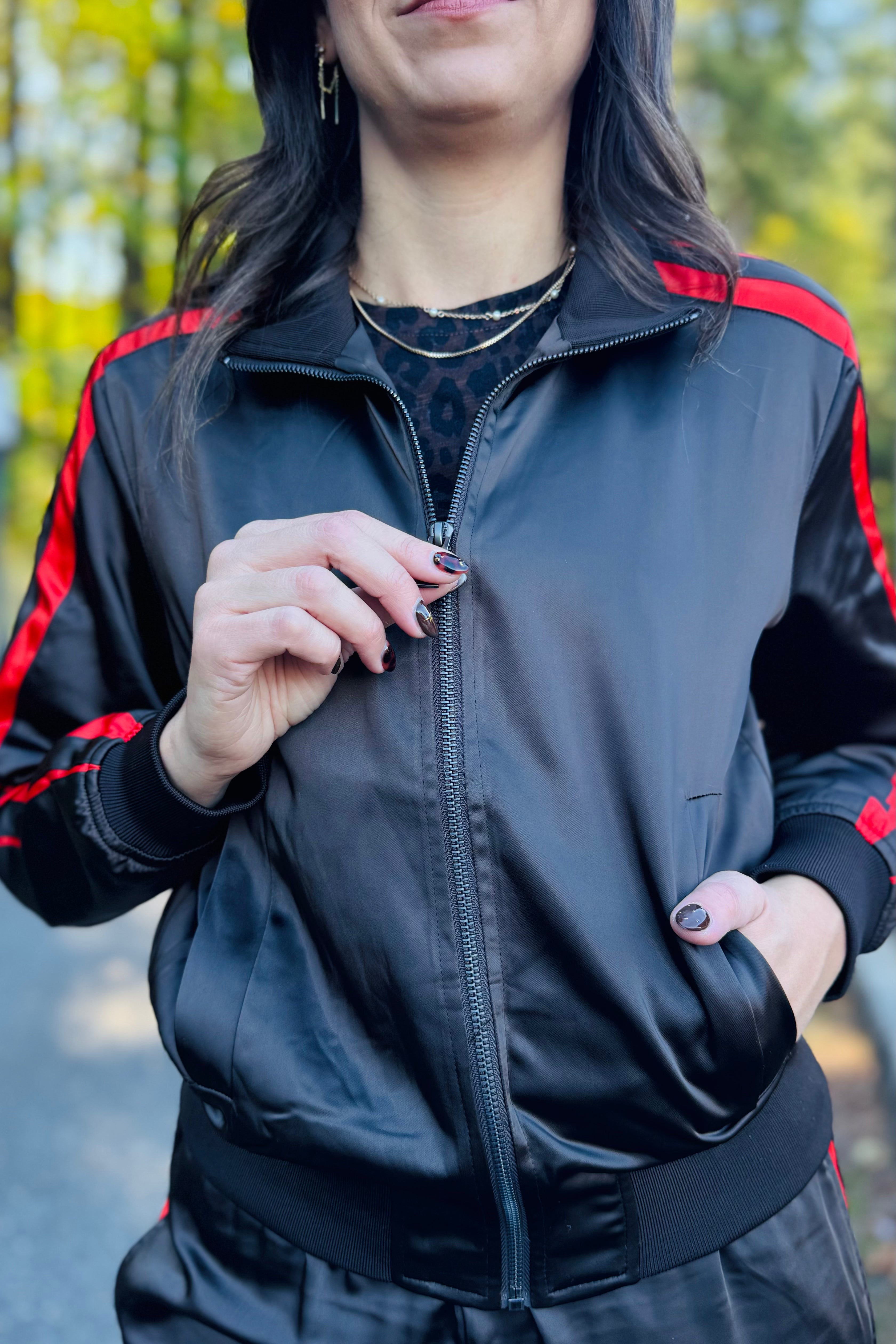 On Track Satin Jacket