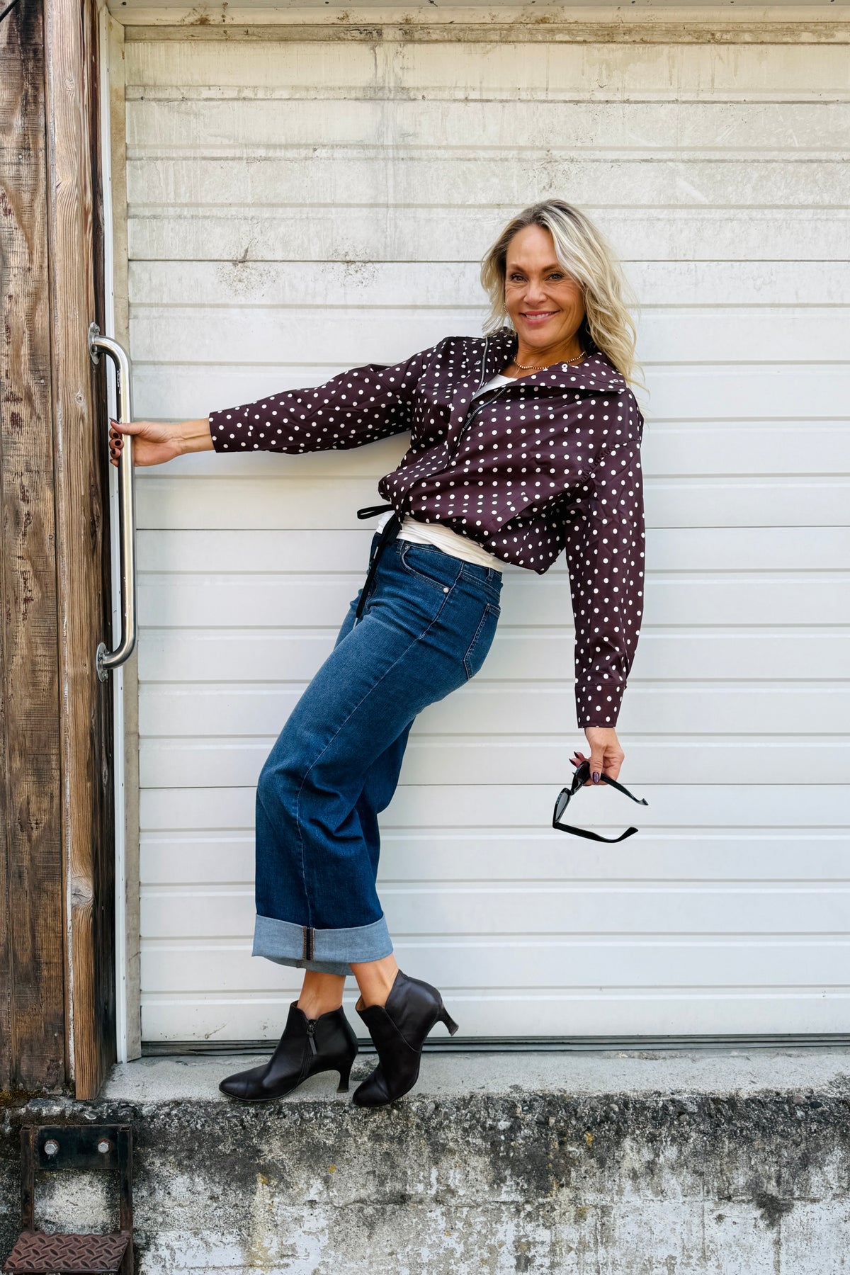 Oversized Polka Dot Jacket