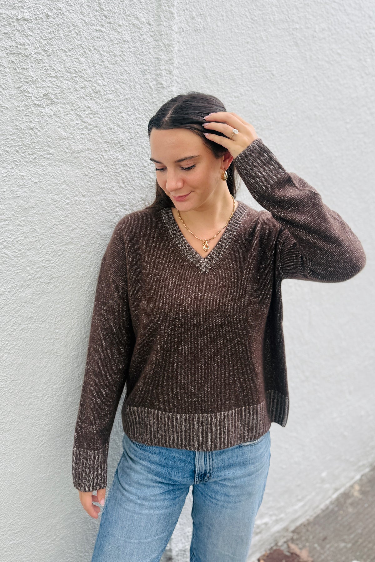 Oversized V-Neck Sweater