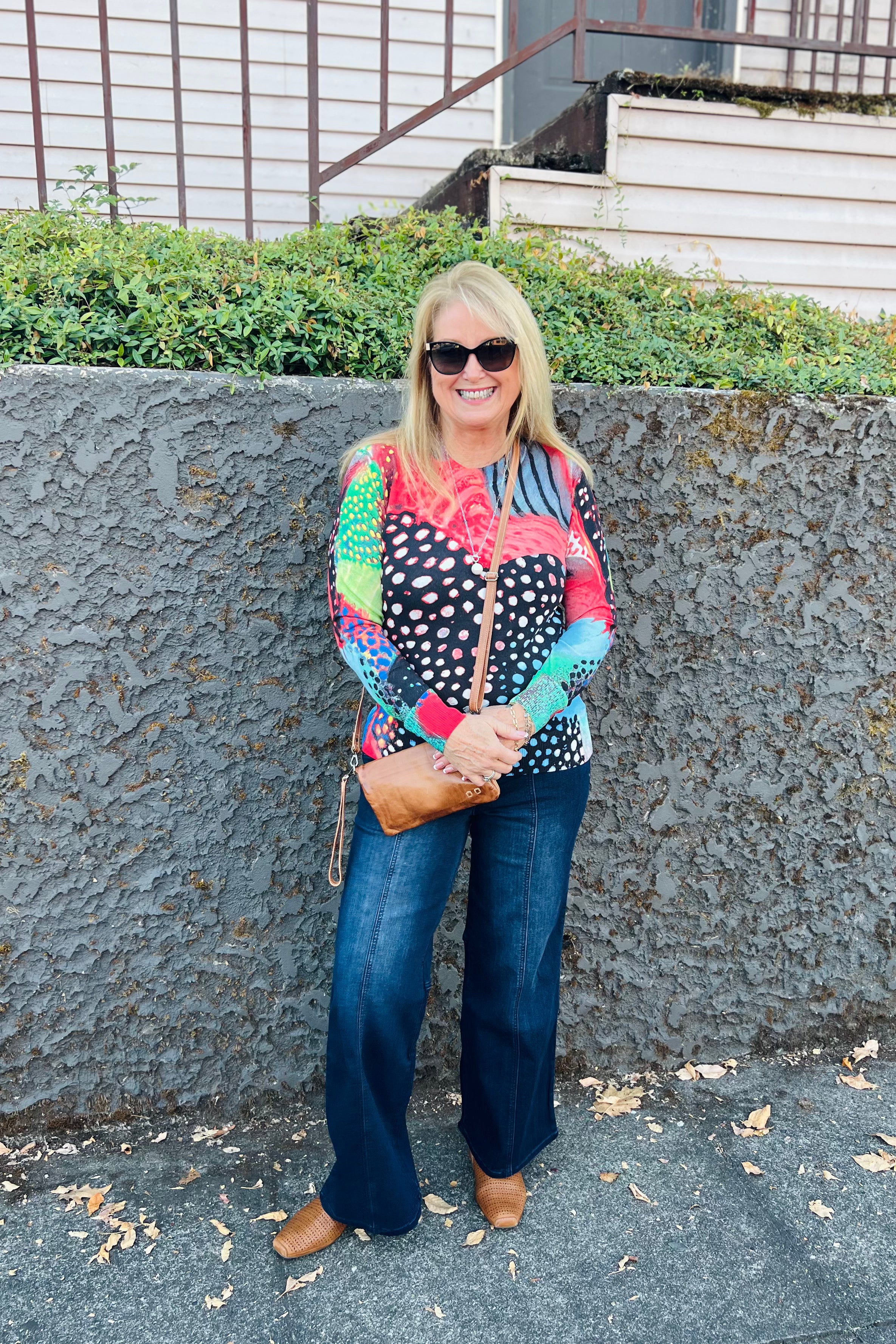Printed Colors Sweater