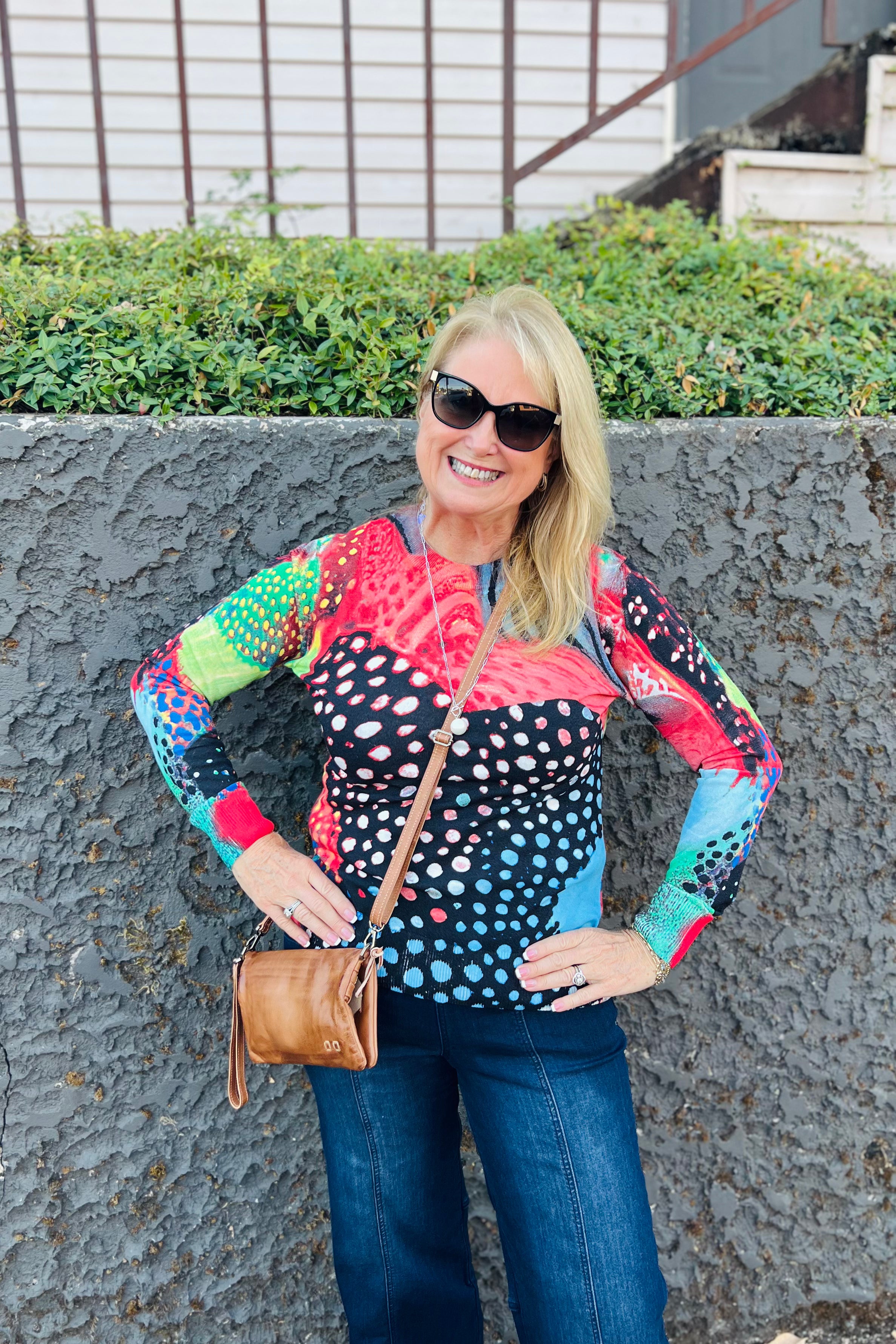Printed Colors Sweater