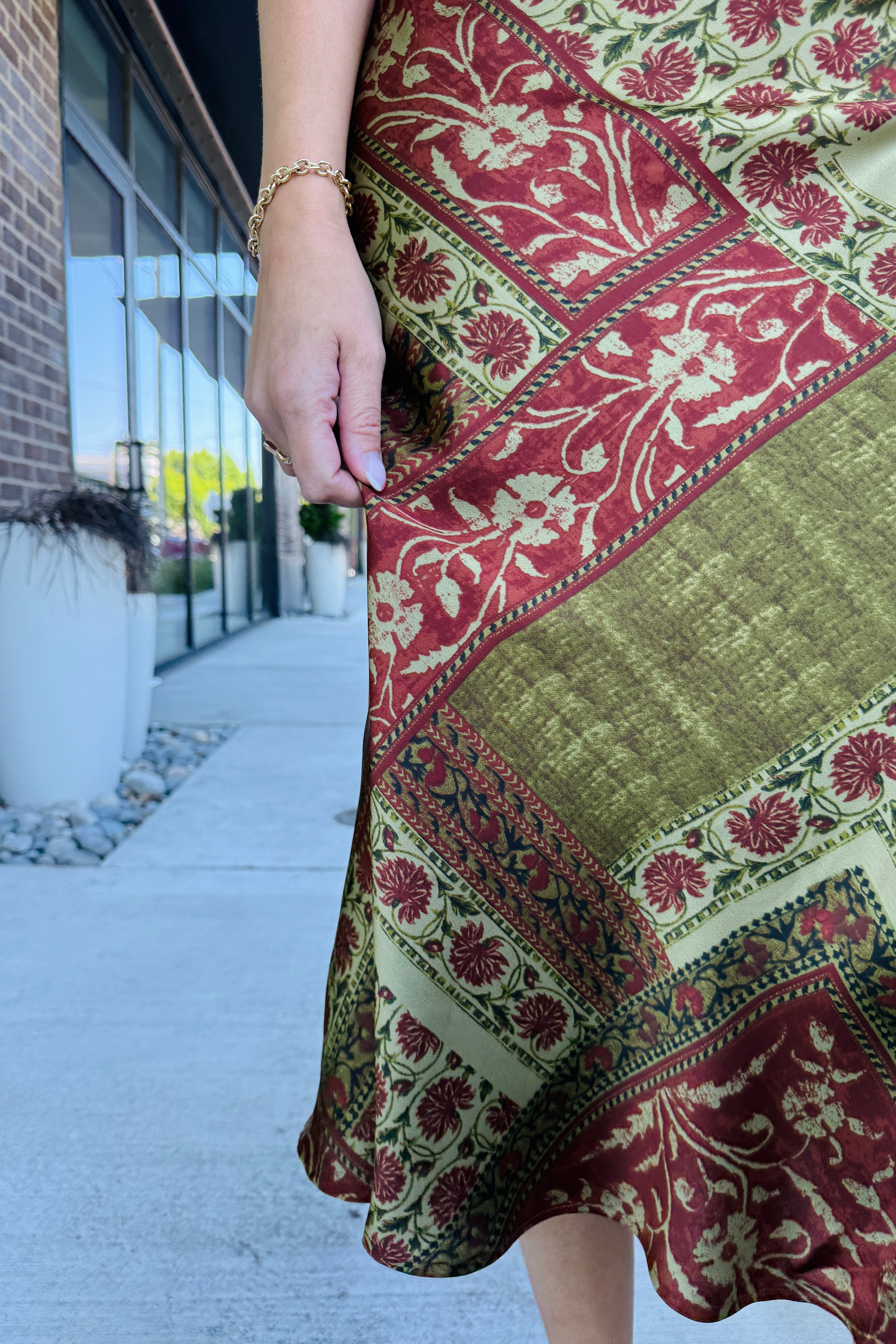 Printed Slip Skirt
