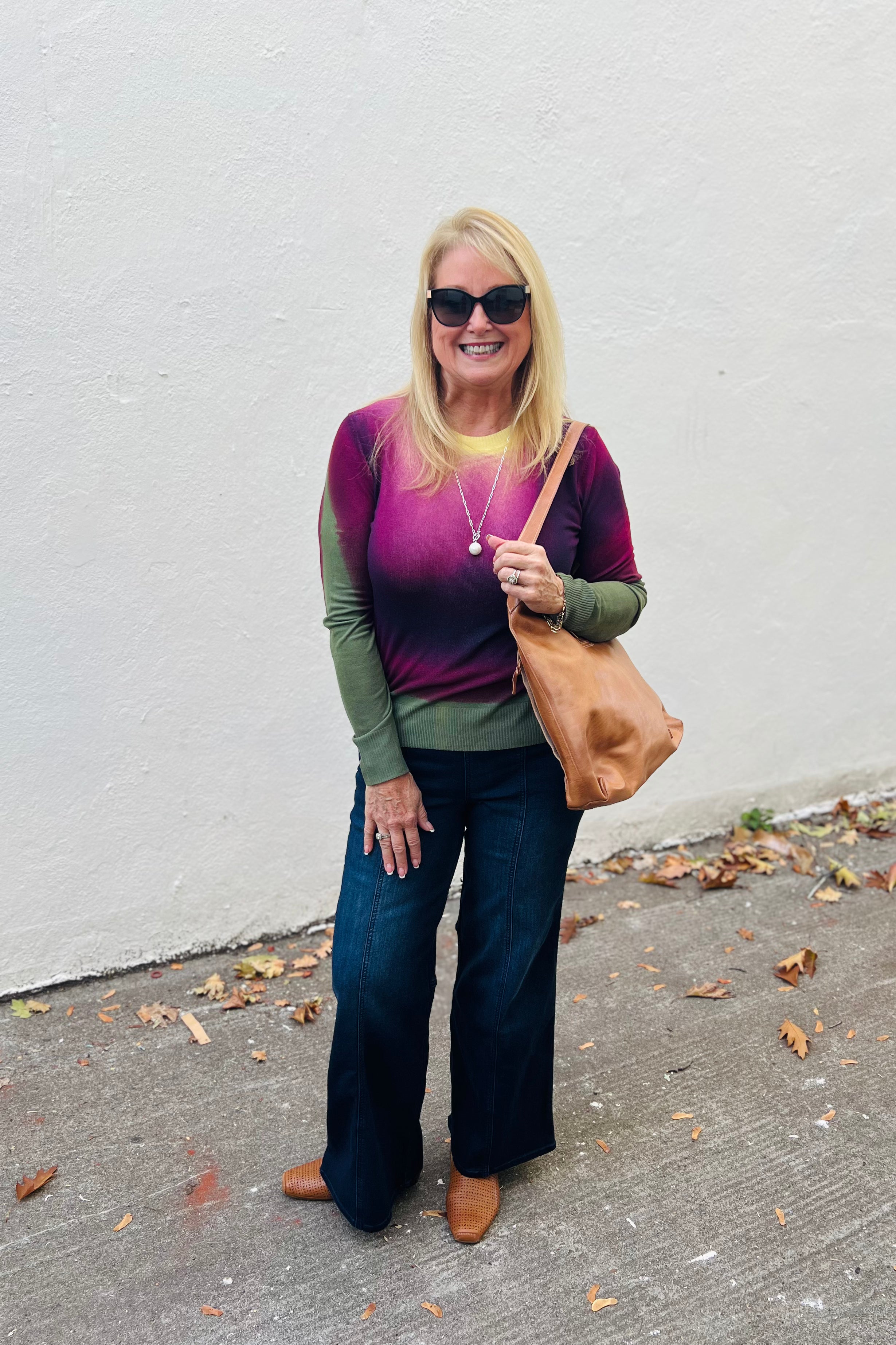 Pull-On Wide Leg Jean with Tummy Control - Naila