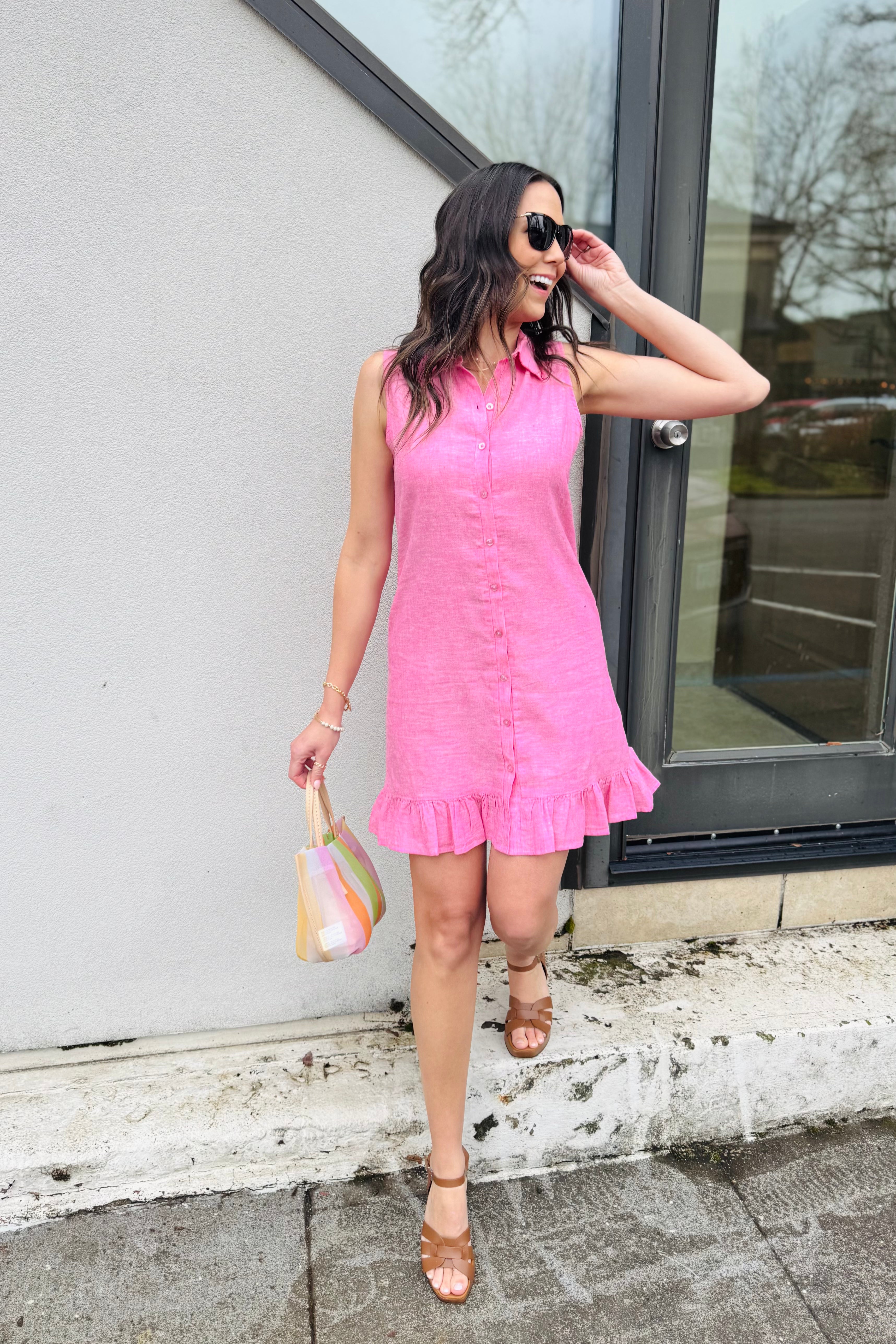 Sleeveless Ruffle Dress