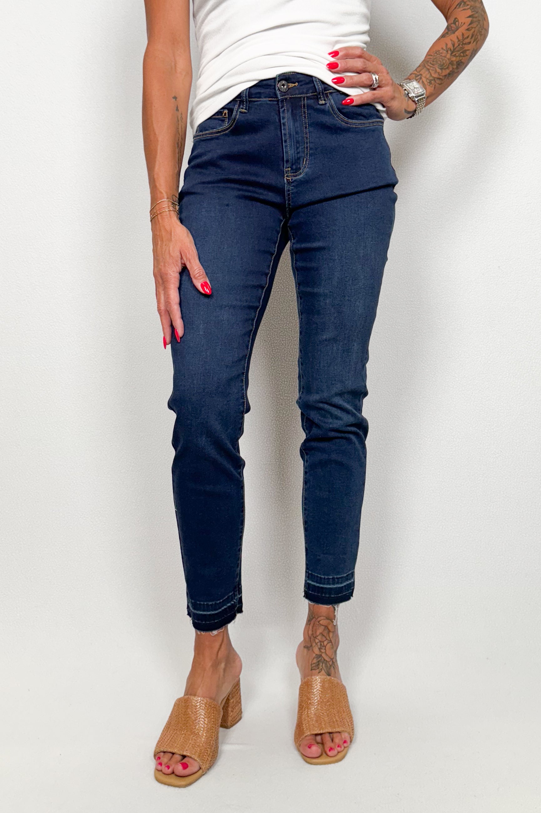 Reflective Hem Jean