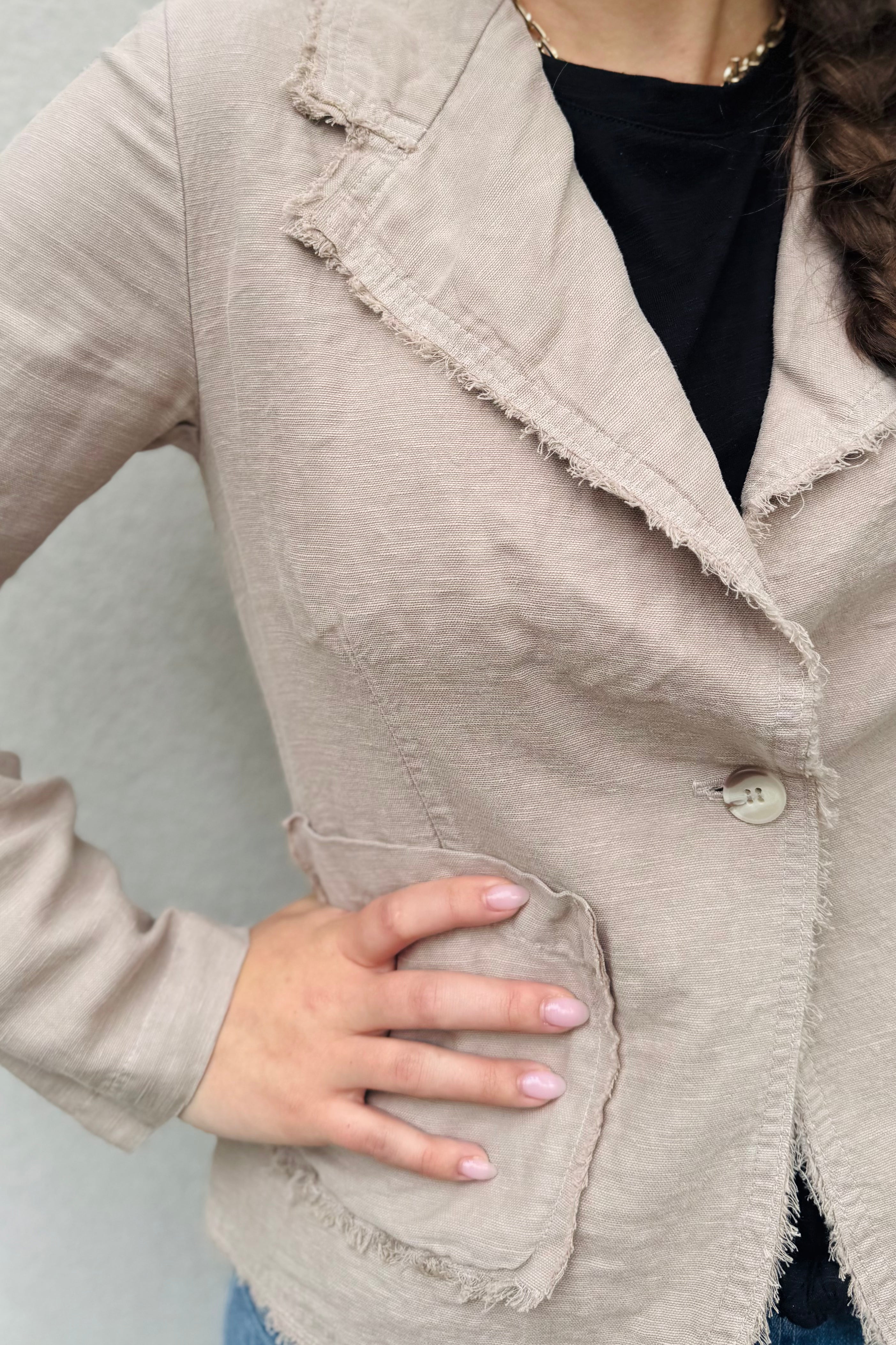 Raw Edge Blazer