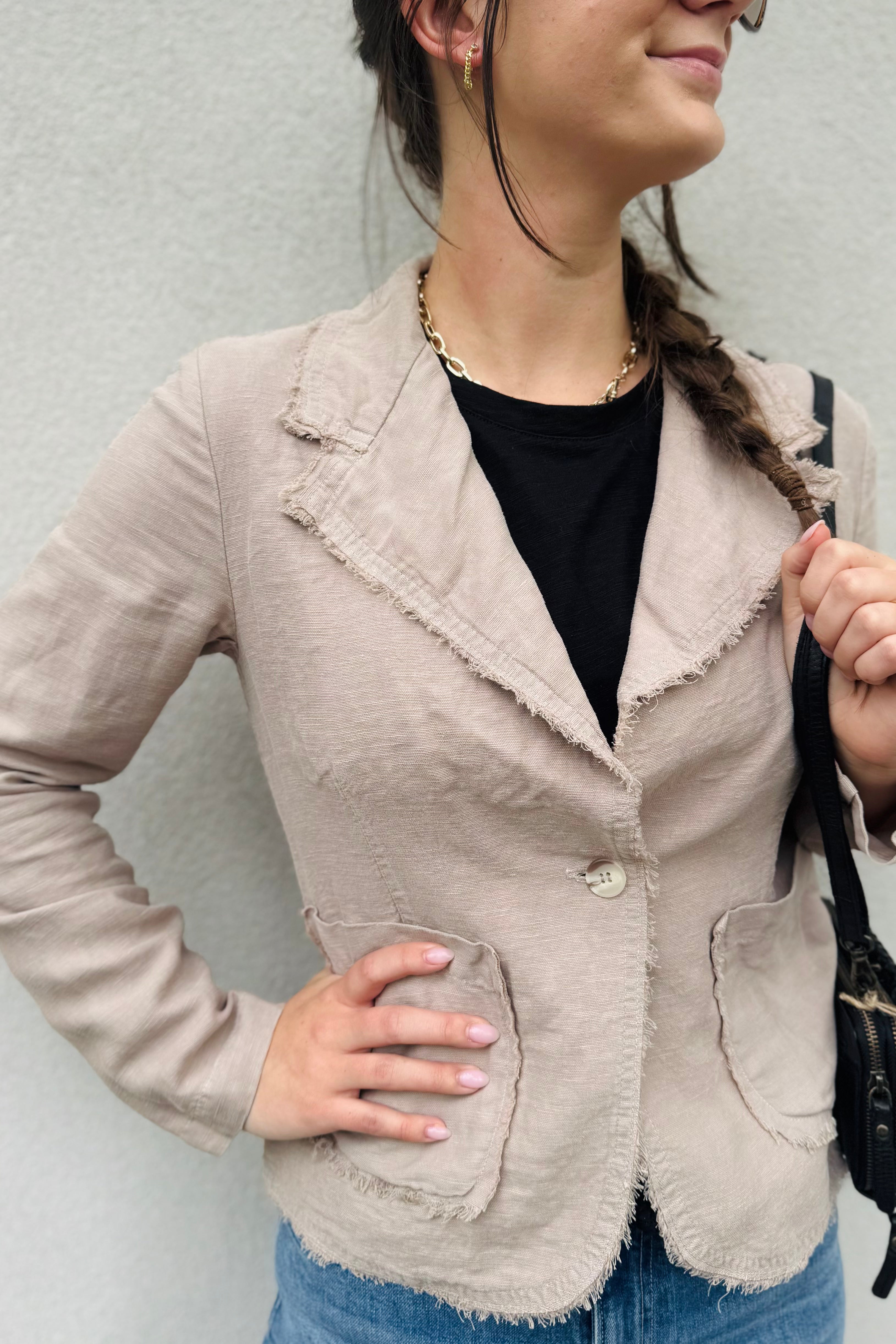 Raw Edge Blazer