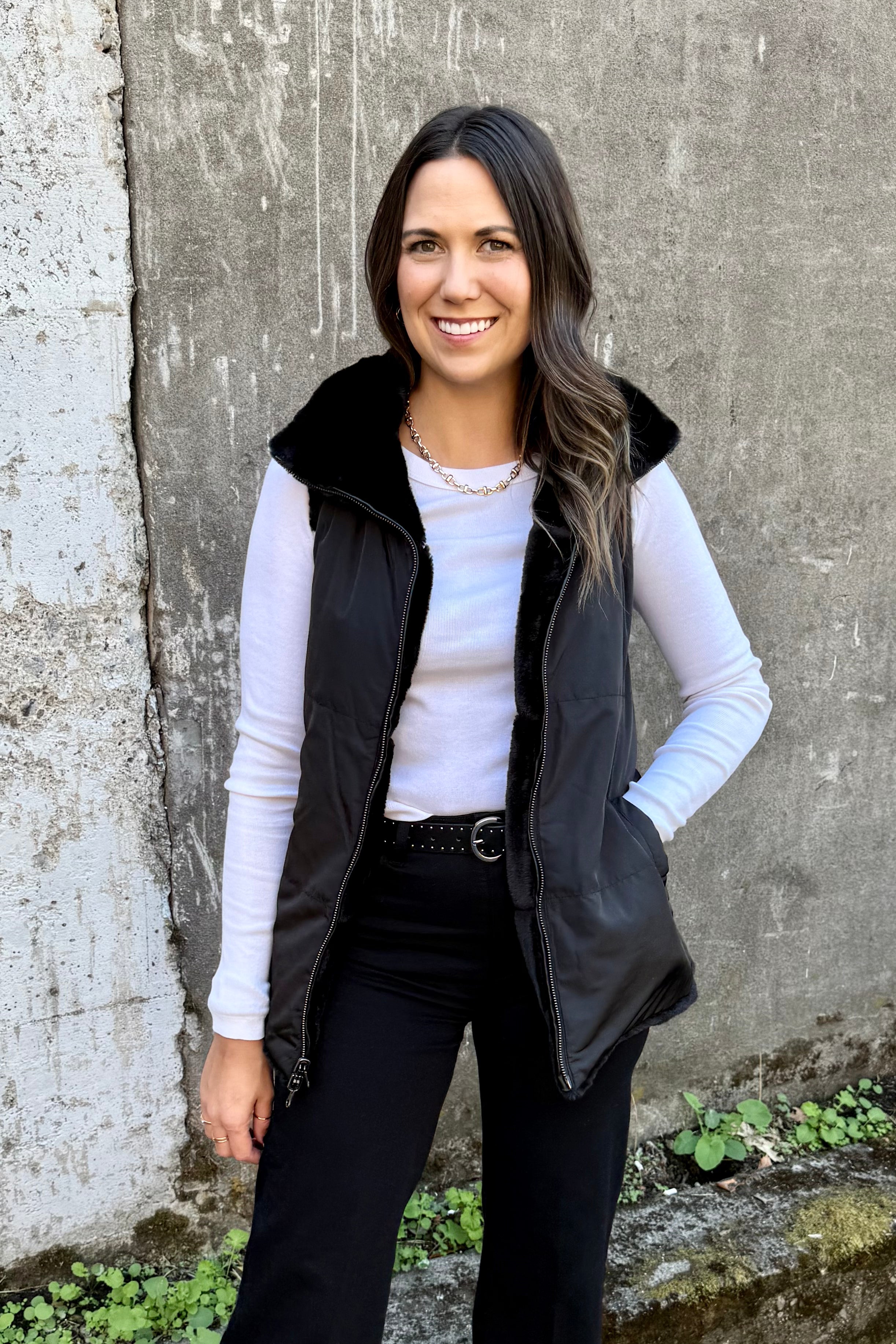 Reversible Fur Vest