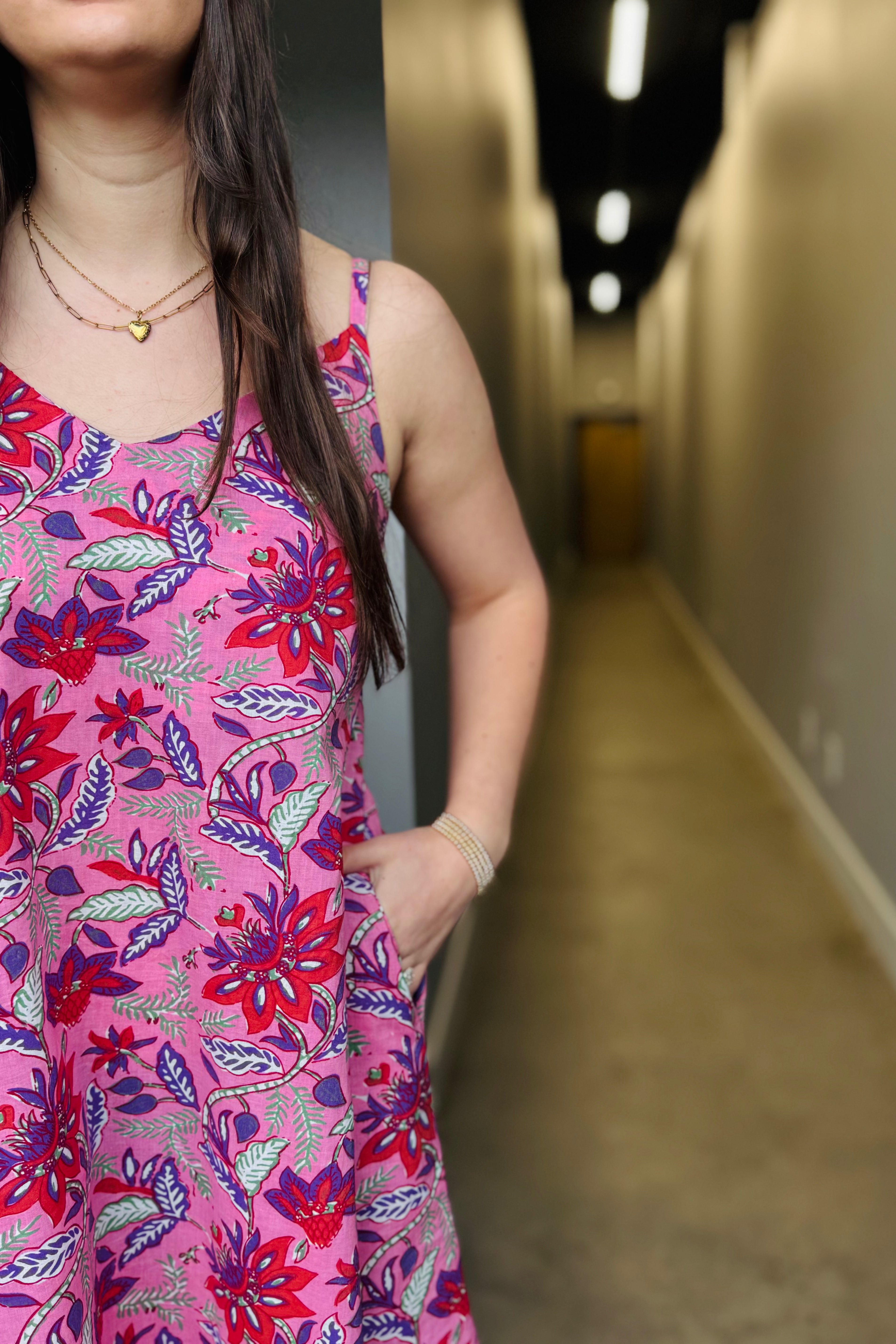 Rose Dress w/ Back Smocking