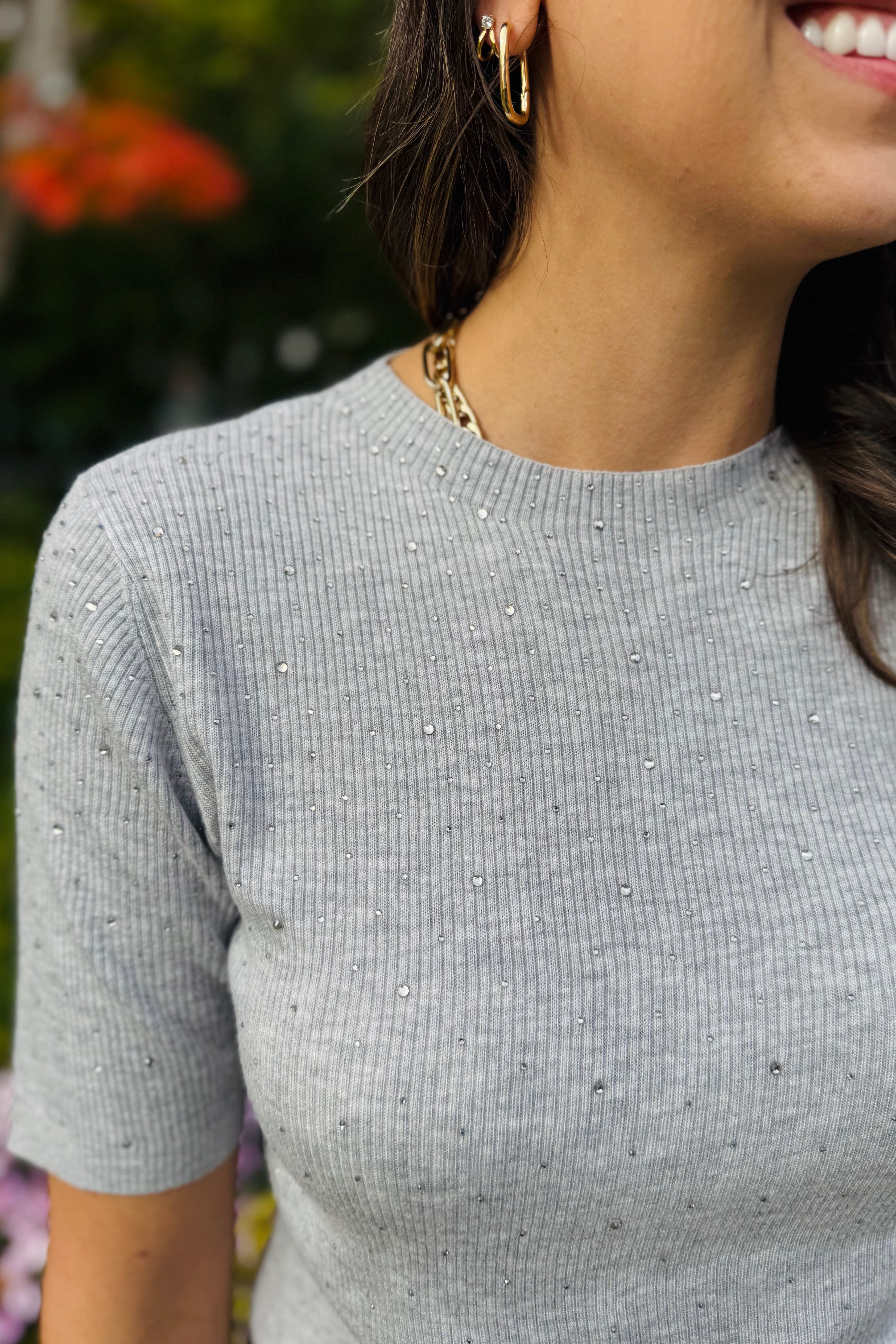 S/S Rib With Studs