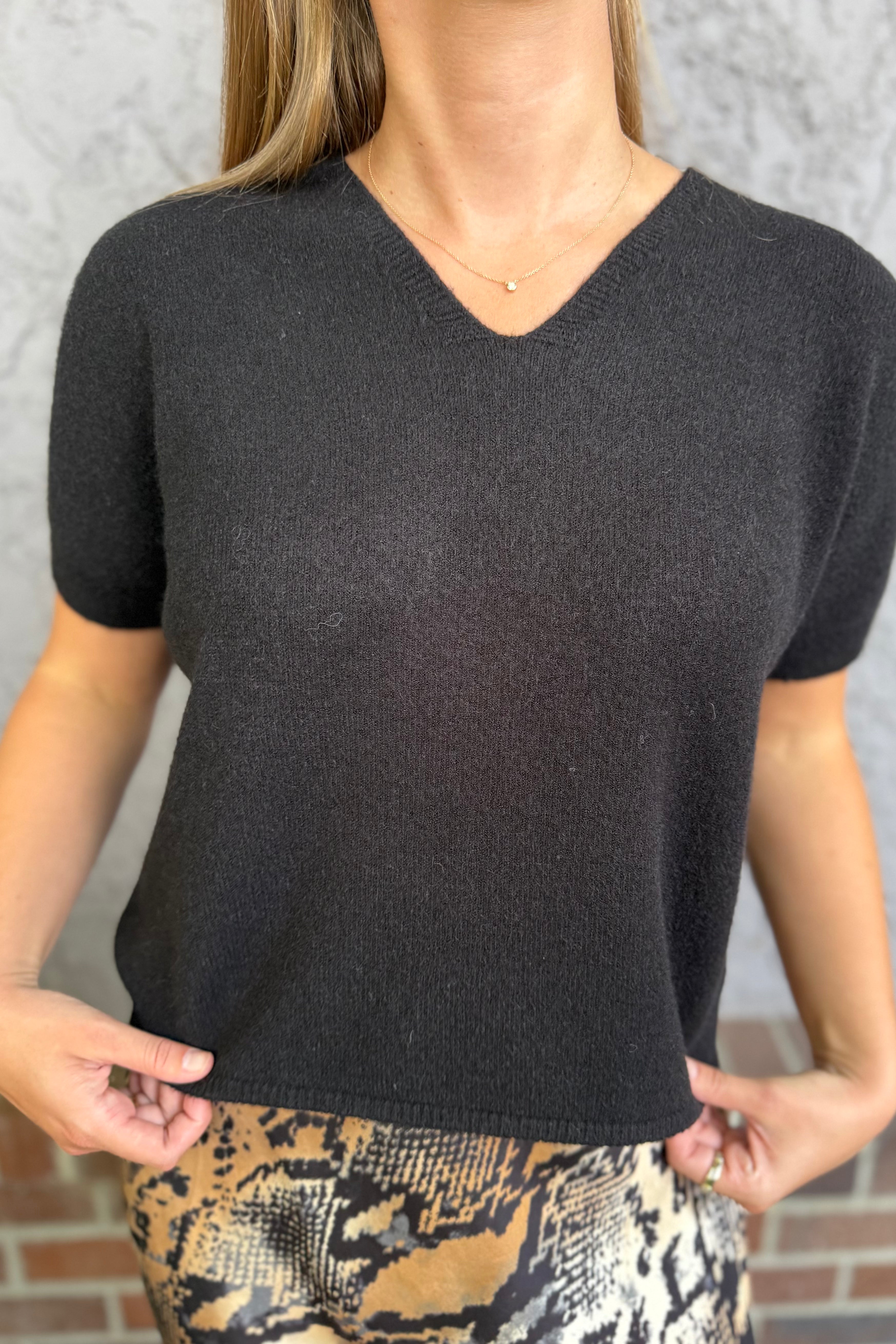 S/S Knit Sweter Top