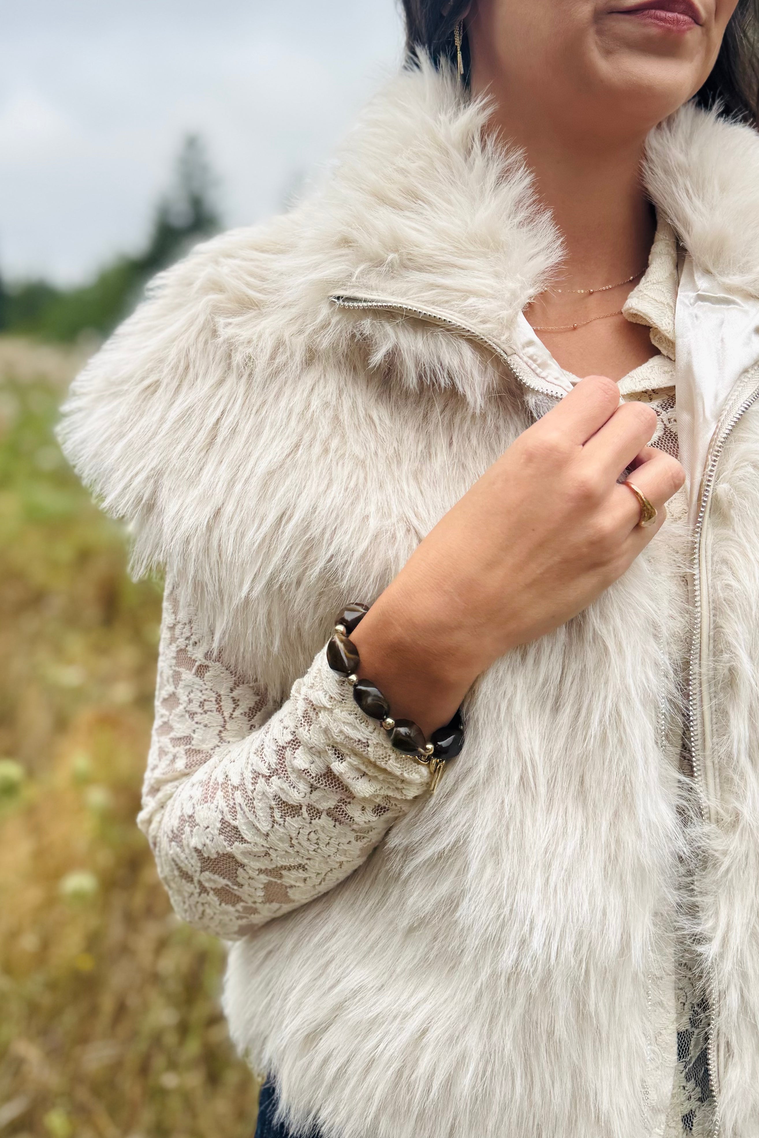 Silky Fur Vest