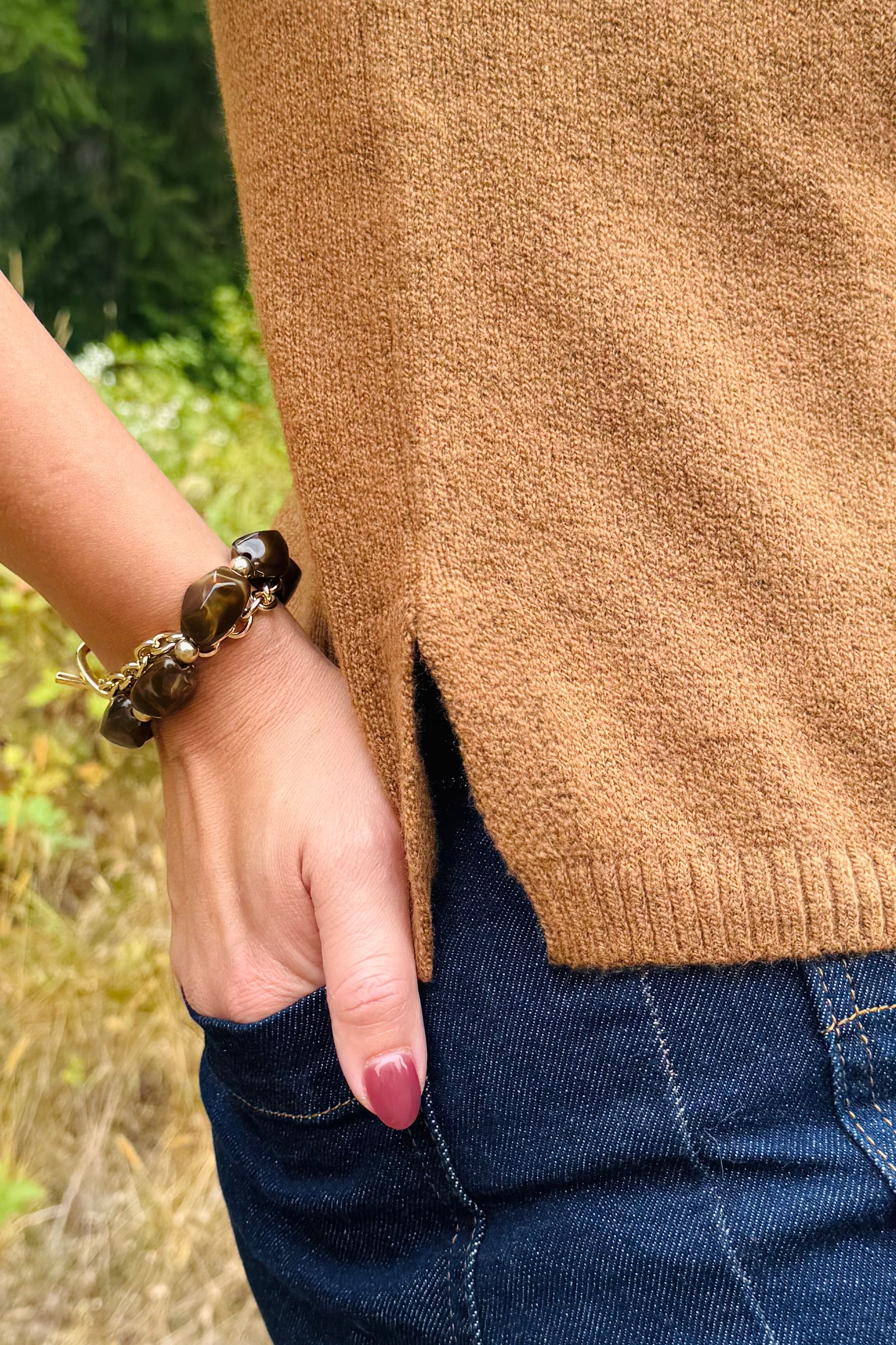 Sweater Tee - Cocoa Powder