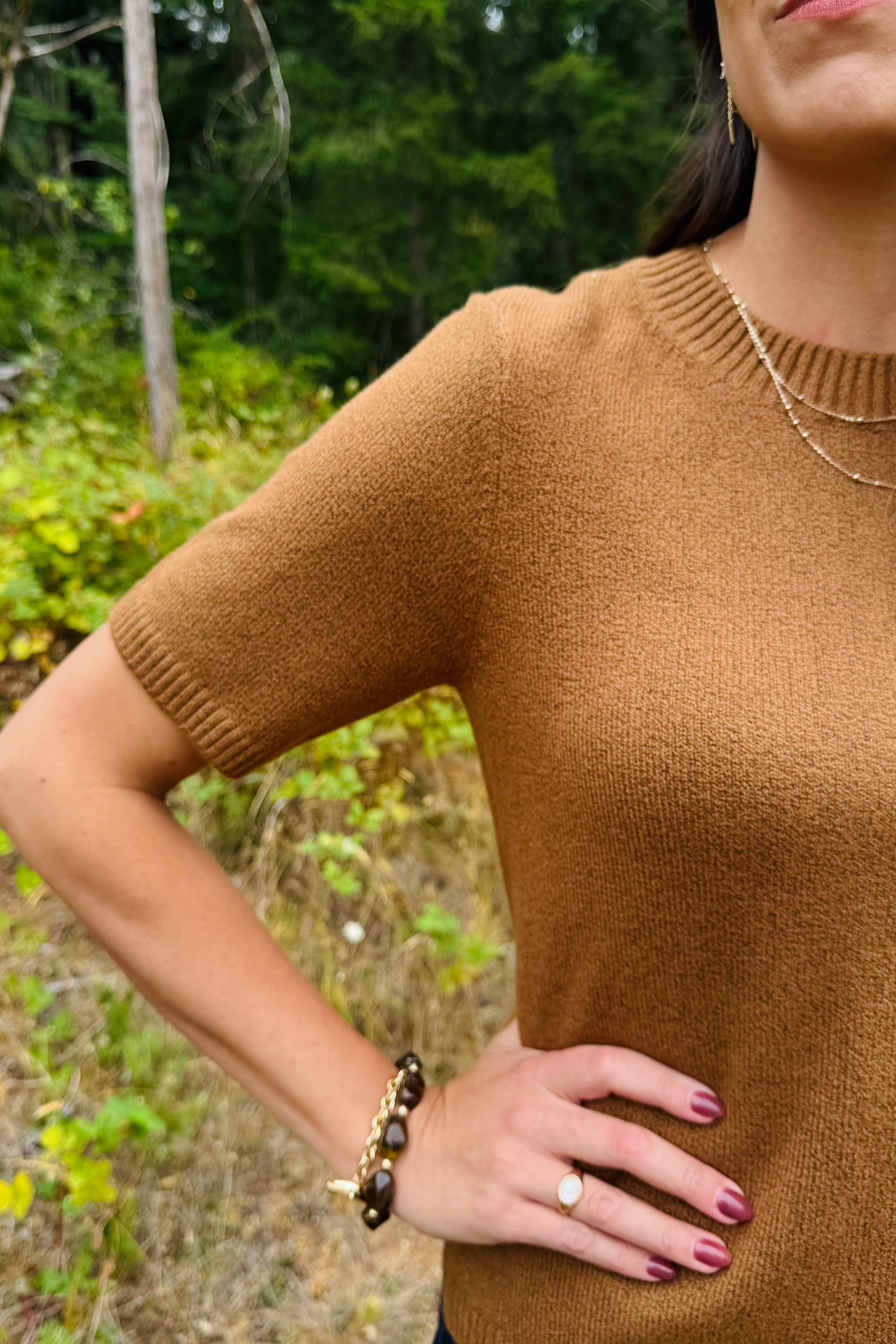 Sweater Tee - Cocoa Powder