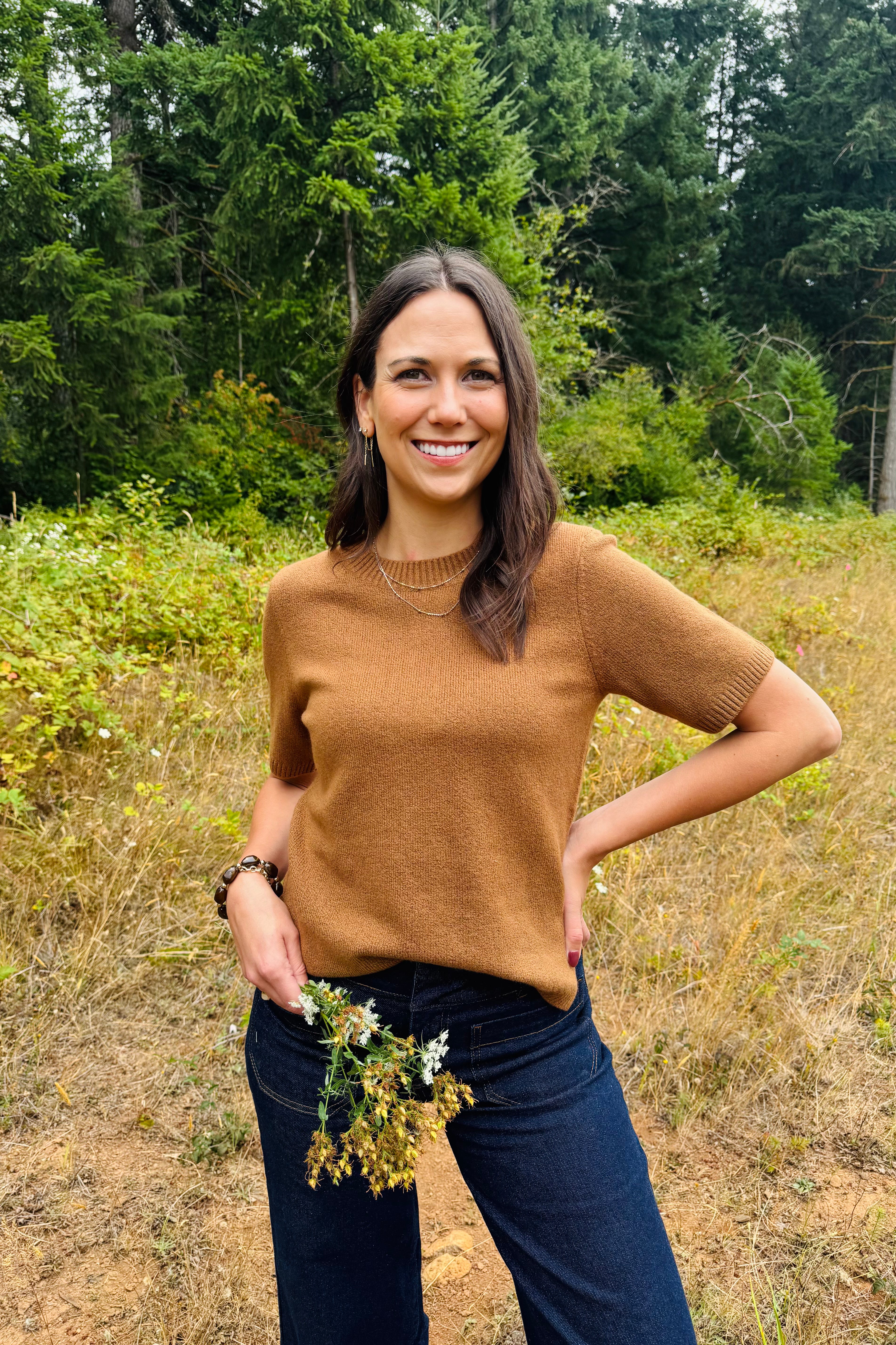 Sweater Tee - Cocoa Powder