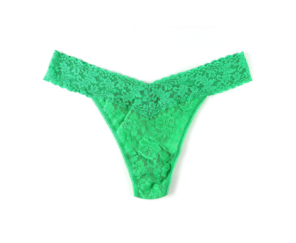 Solid Signature Lace Original Rise Thongs