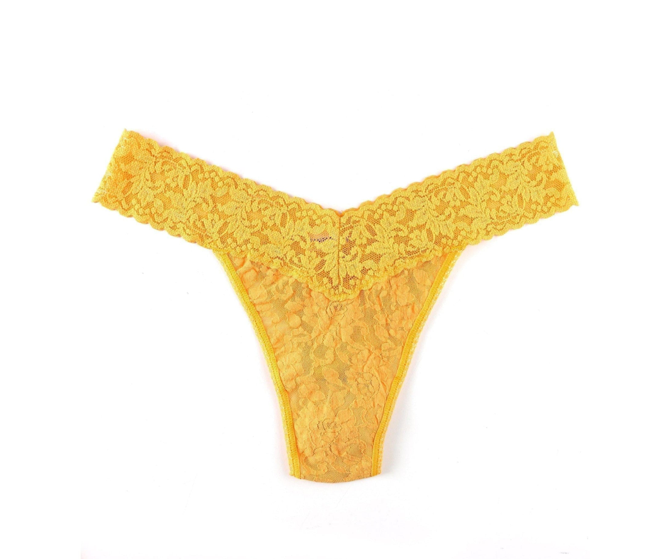 Solid Signature Lace Original Rise Thongs