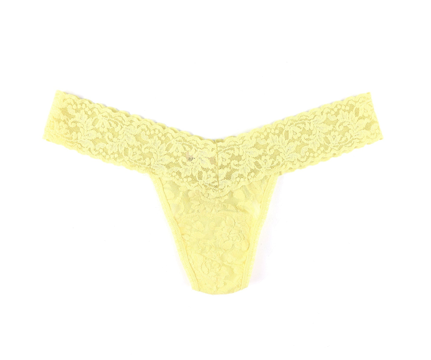 Solid Signature Lace Original Rise Thongs