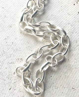 Chunky Silver Matte Necklace