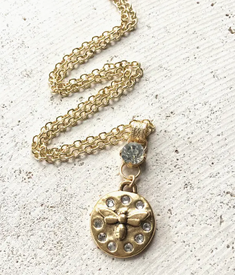 Serenity Bee Cross Necklace