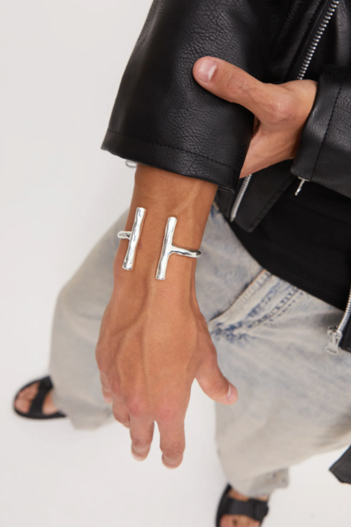 Sterling Silver Bracelet W/Tubes