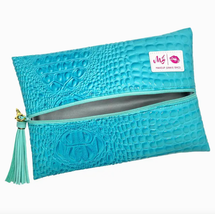 Makeup Junkie Bag-Bubble Gator Arctic