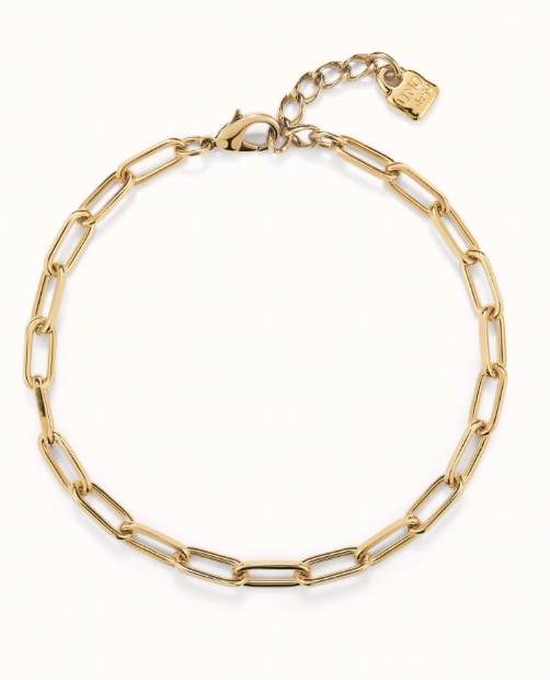 Short oval link chain necklace