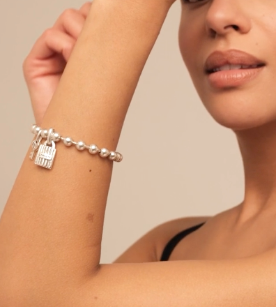 Silver Key Bracelet