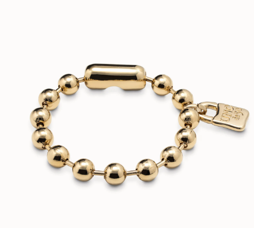 Snowflake Bracelet with padlock - Gold