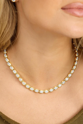She's a Boss Tennis Necklace 18"