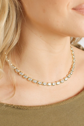 She's a Boss Tennis Necklace 18"
