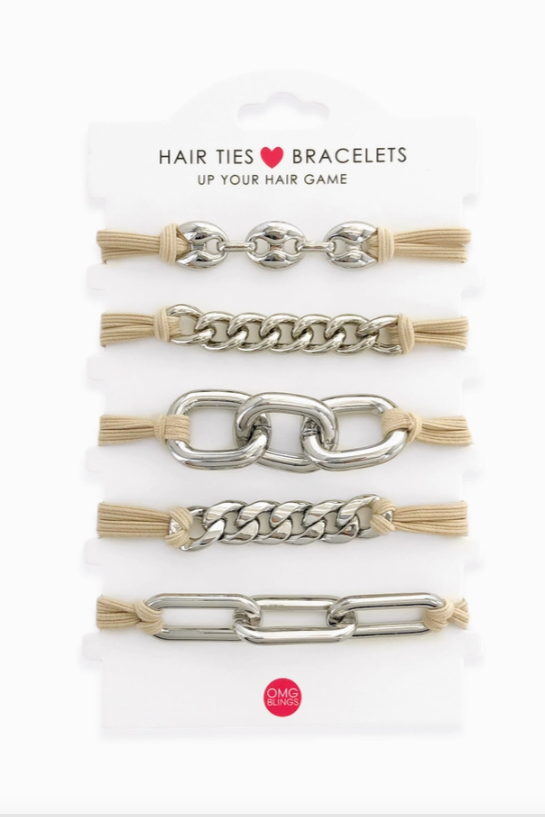 5pc Hair Tie/Bracelet Set