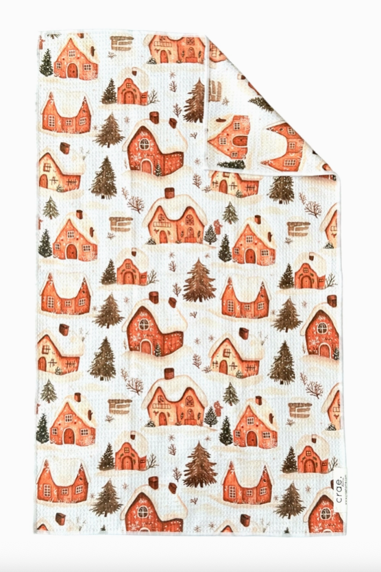 Double-Sided Hand Towel-Gingerbread Showdown