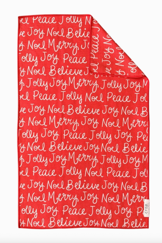 Double-Sided Hand Towel-Seasons Greetings