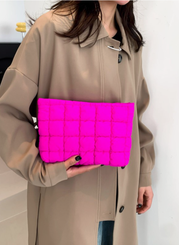Quilted Puffy Cosmetic Bag