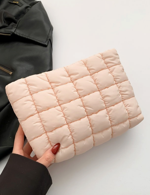 Quilted Puffy Cosmetic Bag