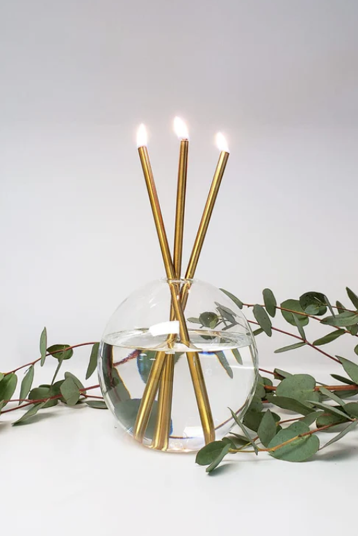 Gold Reusable Candle-Candles Only