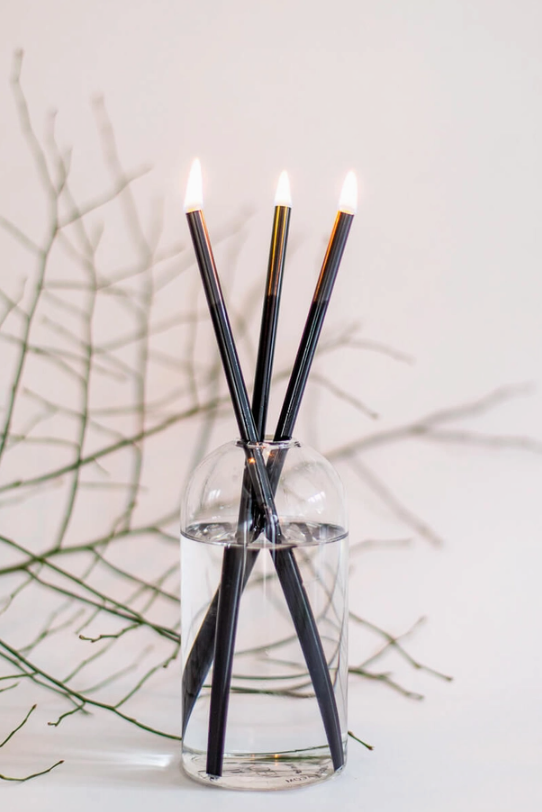 Black Reusable Candle-Candles Only