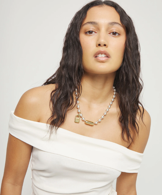 Snowflake Necklace Silver & Gold