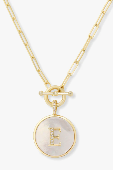 Love Letters Medallion Necklace - E