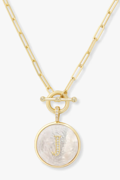 Love Letters Medallion Necklace - J
