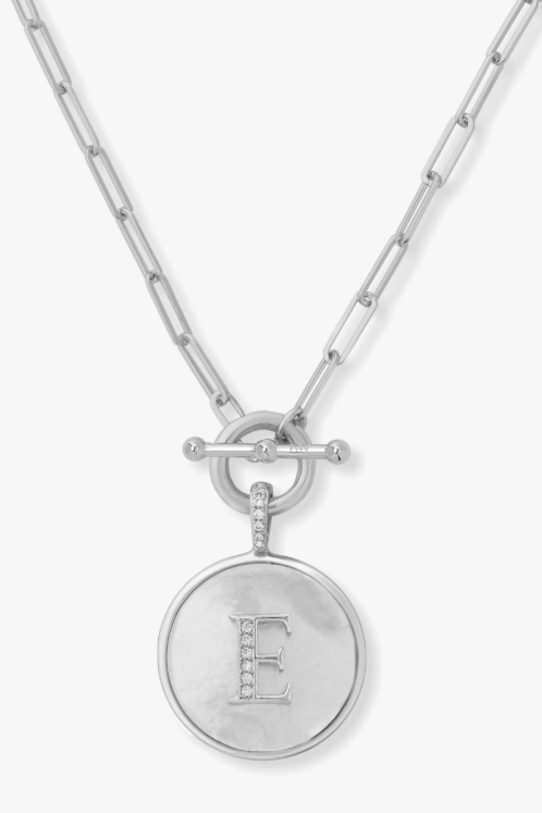 Love Letters Medallion Necklace - E