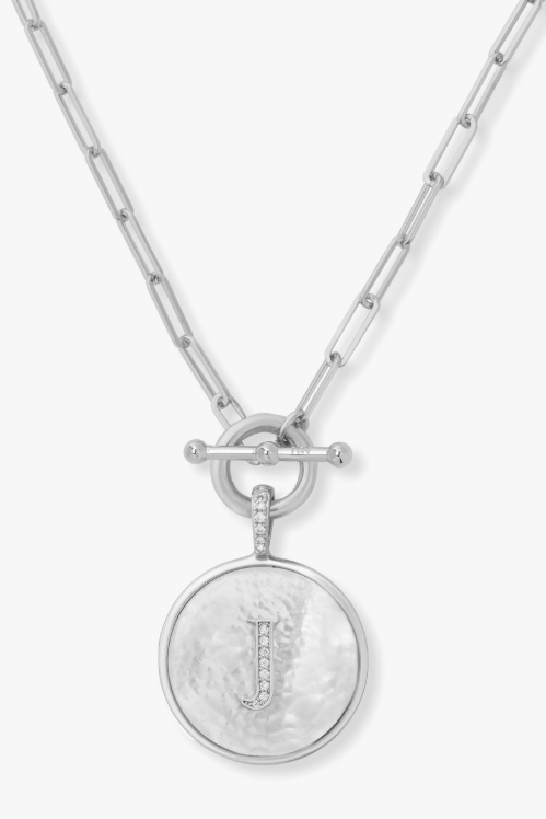Love Letters Medallion Necklace - J