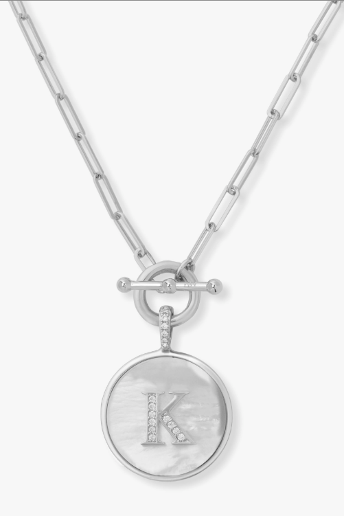 Love Letters Medallion Necklace - K