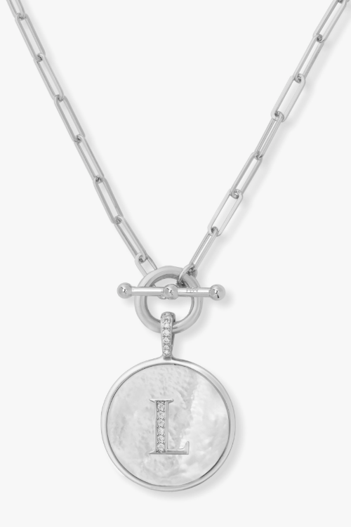 Love Letters Medallion Necklace - L
