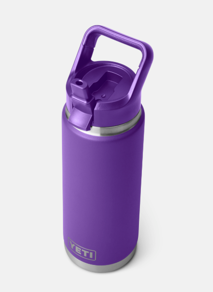 YETI Rambler 26 oz Water Bottle with Straw Cap - Pace Purple