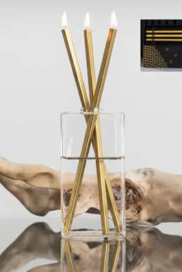 Gold Boxy Reusable Candles